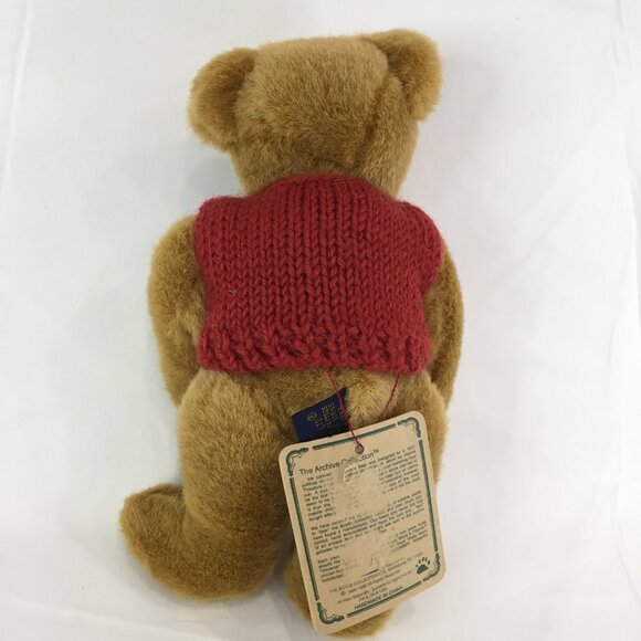 NWT Boyds Bear Arlo Plush Bear With Red Sweater 1364 Size 8" 1996 Pooh Looking - Picture 6 of 10